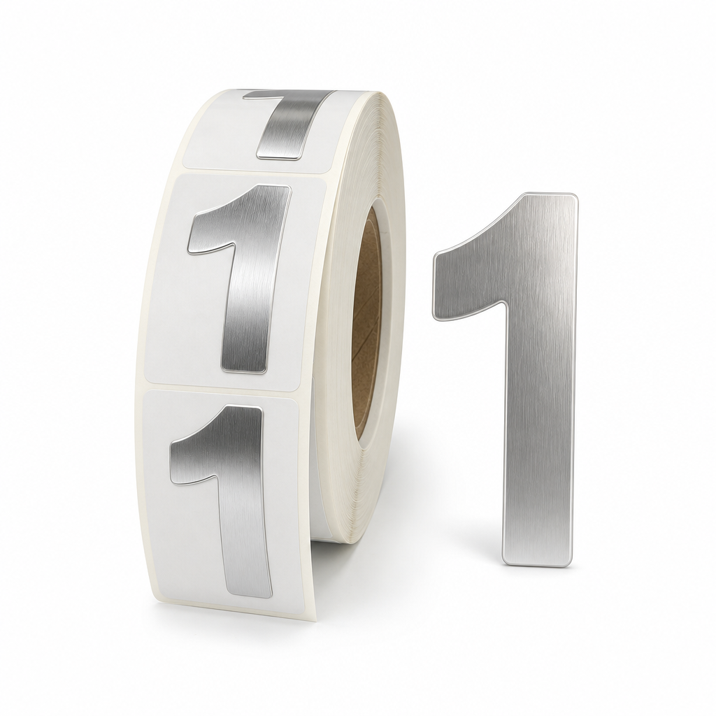 130mm Self Adhesive Number Labels for Aisle Marking