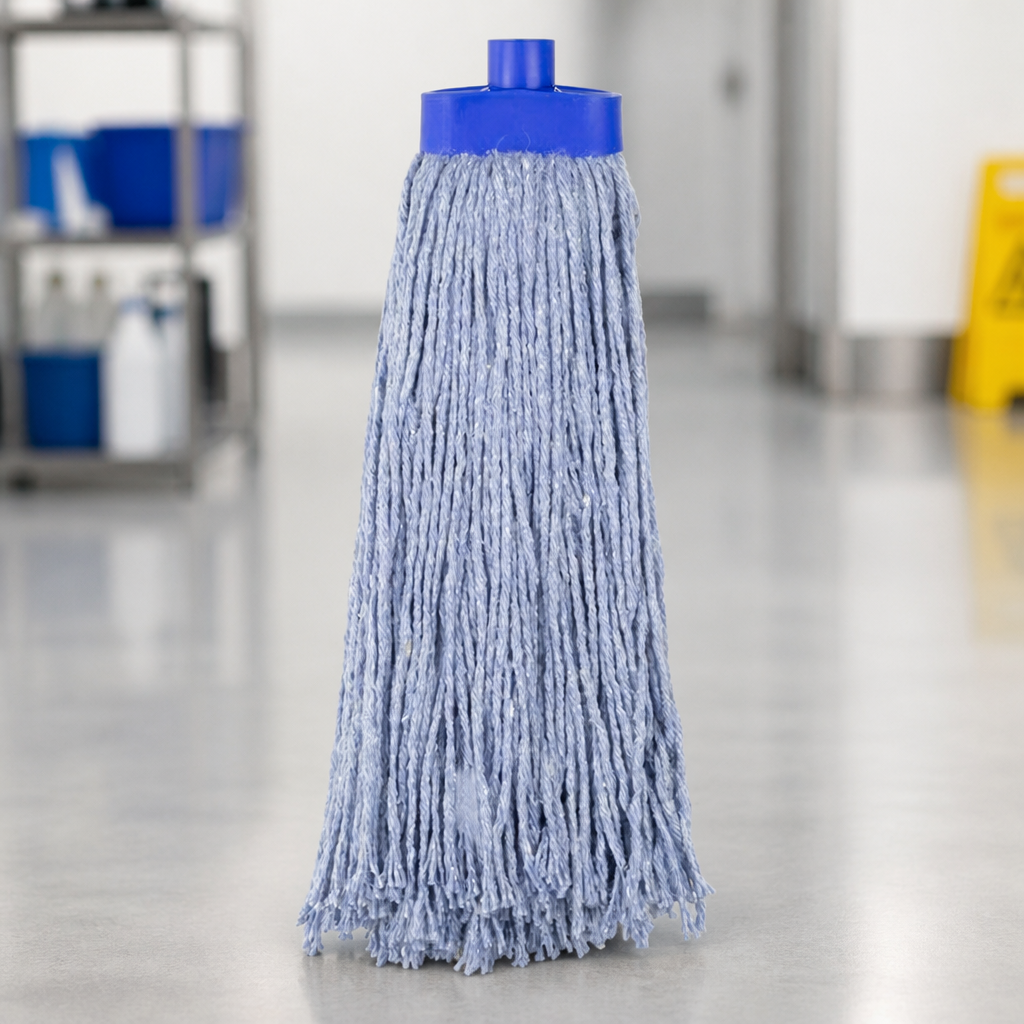 Commercial Kentucky Mop Head Blue 450g Colour-Coded Cleaning