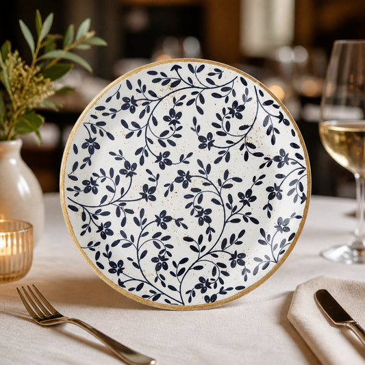 Commercial Coupe Plates 252mm Blue 12 Pack for Catering