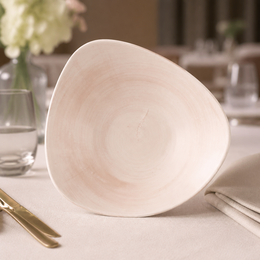 Commercial Canvas Bowls 0.37 Ltr in Coral - 12 Pack