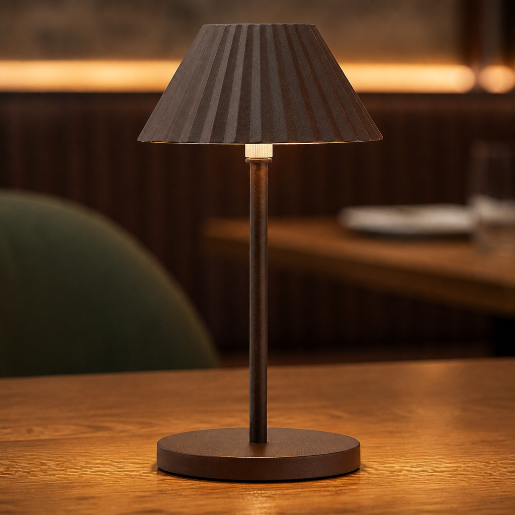 LED Cordless Table Lamp 230mm Cocoa in a 6 pack