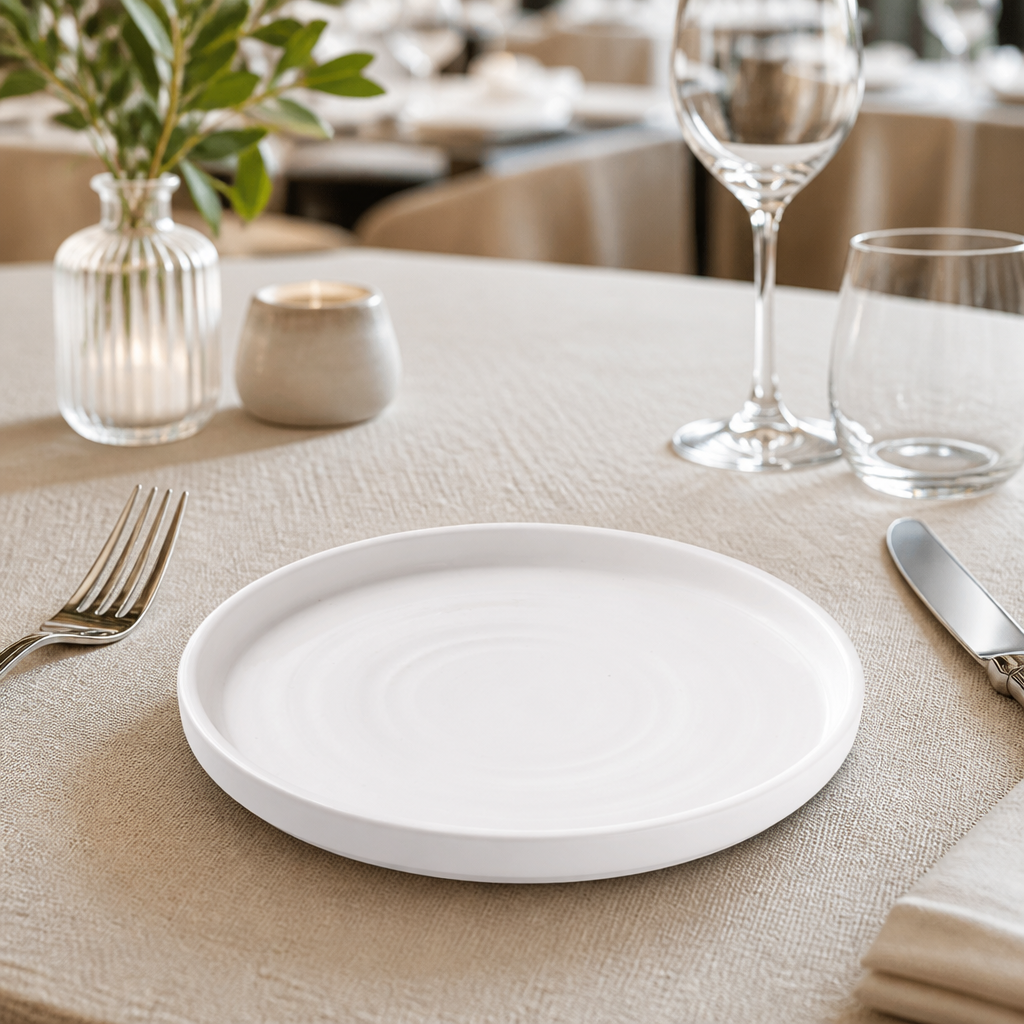 Commercial Vellum Walled Plates 210mm - 6 Pack