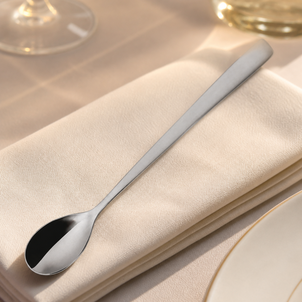 Commercial Stainless Steel Latte Spoons 12 Pack 202mm