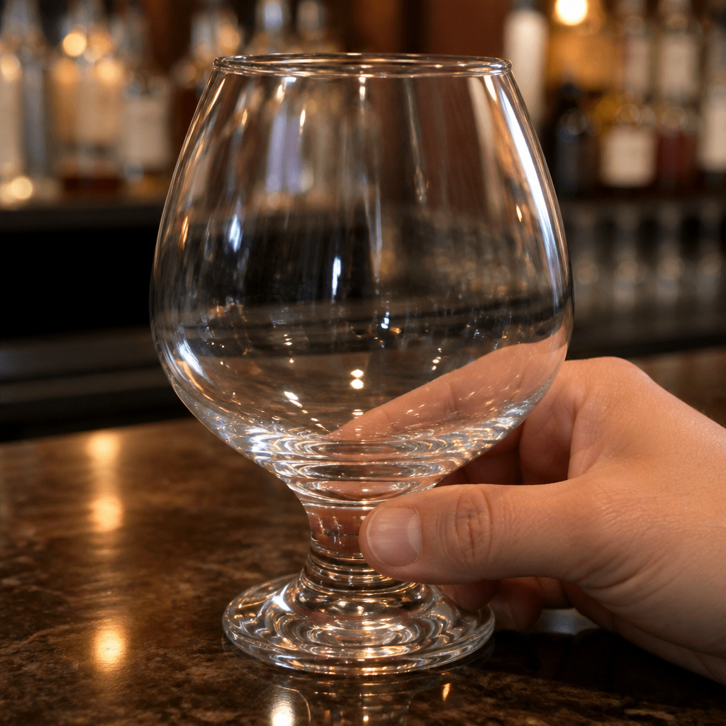 12 pack of 400ml clear commercial brandy glasses