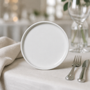Commercial Stack Plates 165mm White - 12 Pack