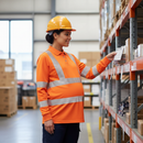 Premium Performance Plus Maternity Sleeved Polo Shirt - Comfortable and Stylish Design in Orange