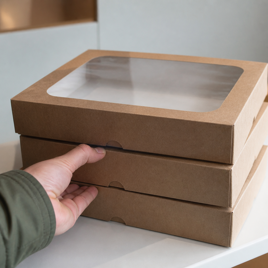 Large compostable sandwich platters 25 pack takeaway containers