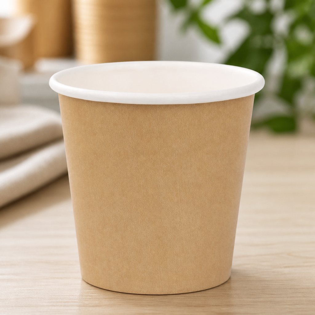 Commercial Disposable Espresso Cups 114ml Kraft 50 Pack