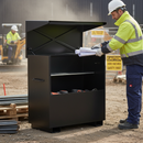 Heavy Duty Site Chest with Secure Storage, Anti-Jemmy Systems, and Gas Strut Lid for Tools and Equipment