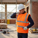 Premium High Visibility Reversible Bodywarmer in Orange with Heat-Trapping Design for Enhanced Safety and Comfort