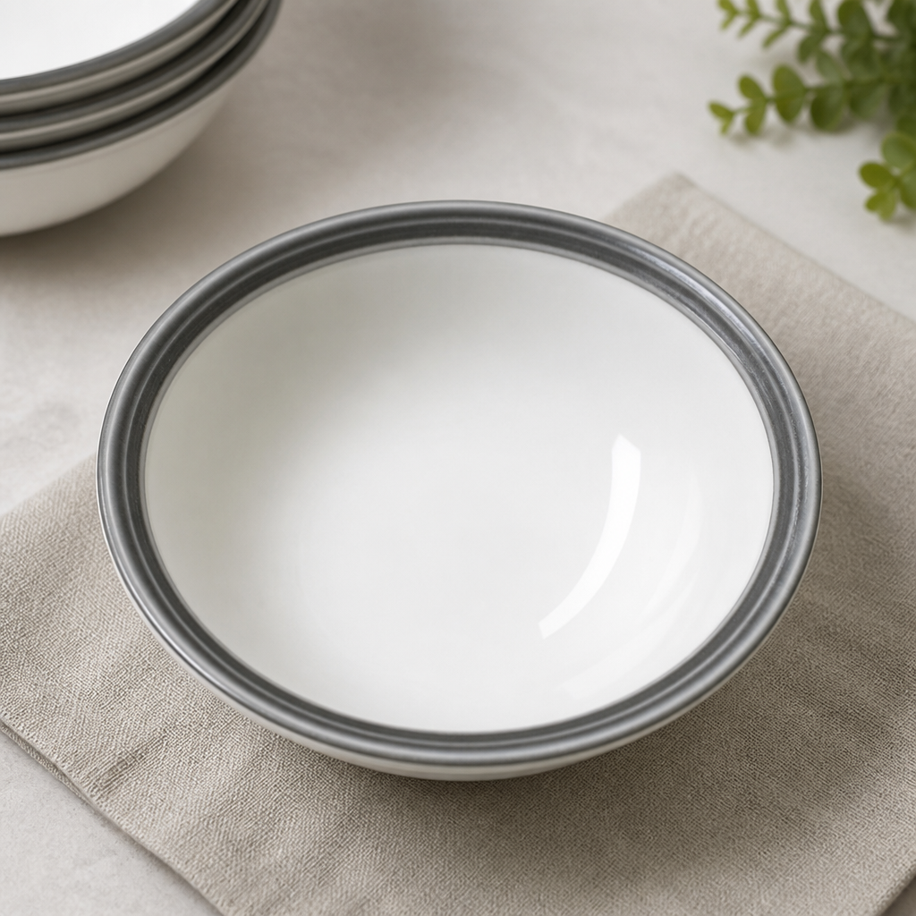 Commercial Oatmeal Bowls 165mm Truffle Colour 12 Pack