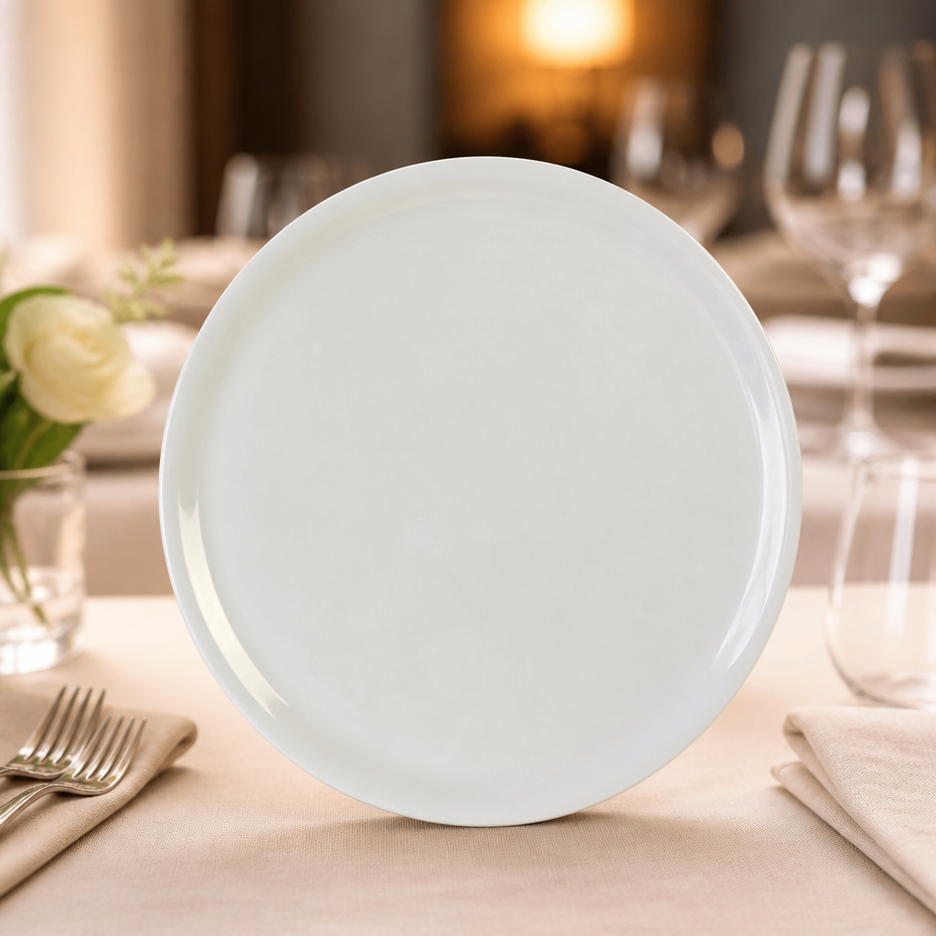 Commercial 330mm porcelain pizza plates 6 pack