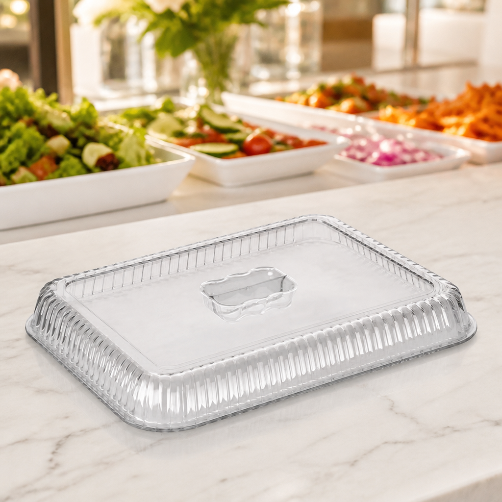 Large Salad Crock Raised Lid for food storage