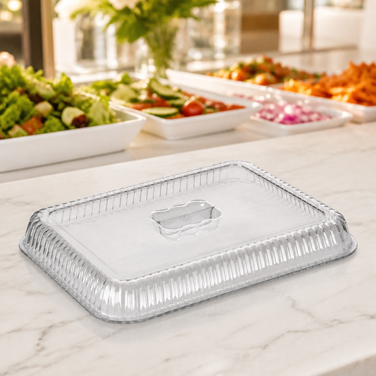 Large Salad Crock Raised Lid - Commercial Food Storage Solution