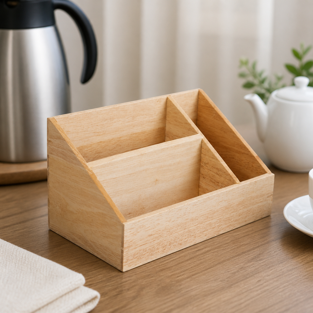 Commercial Wood Tea Station for Hot Drink Items