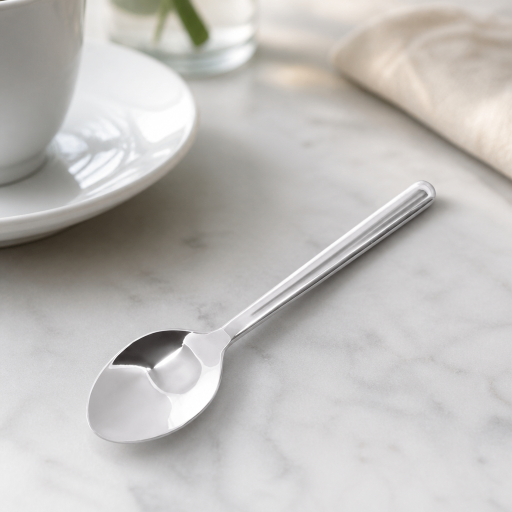 Henley style stainless steel teaspoons set of 12