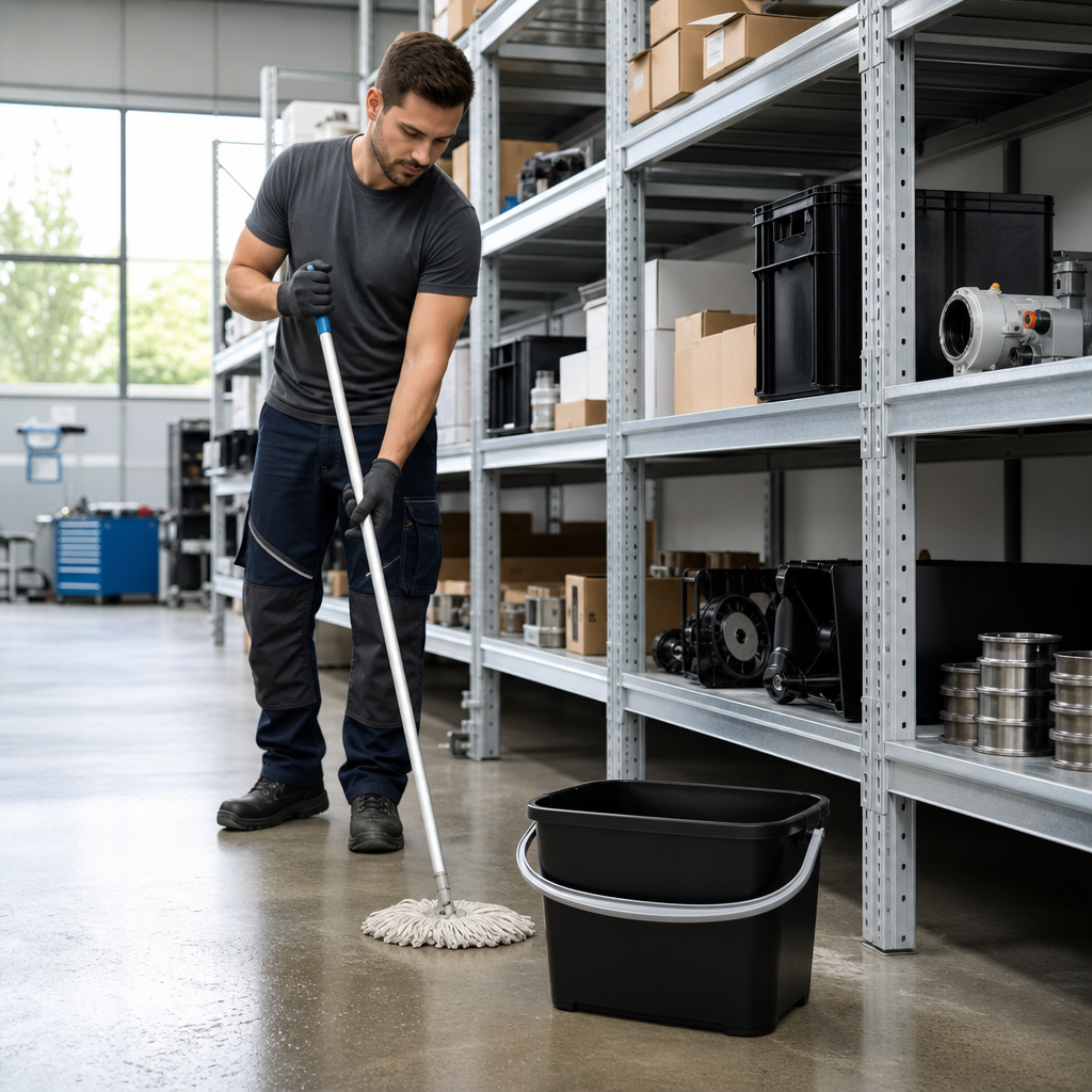 14 Litre Black Cleaning Bucket