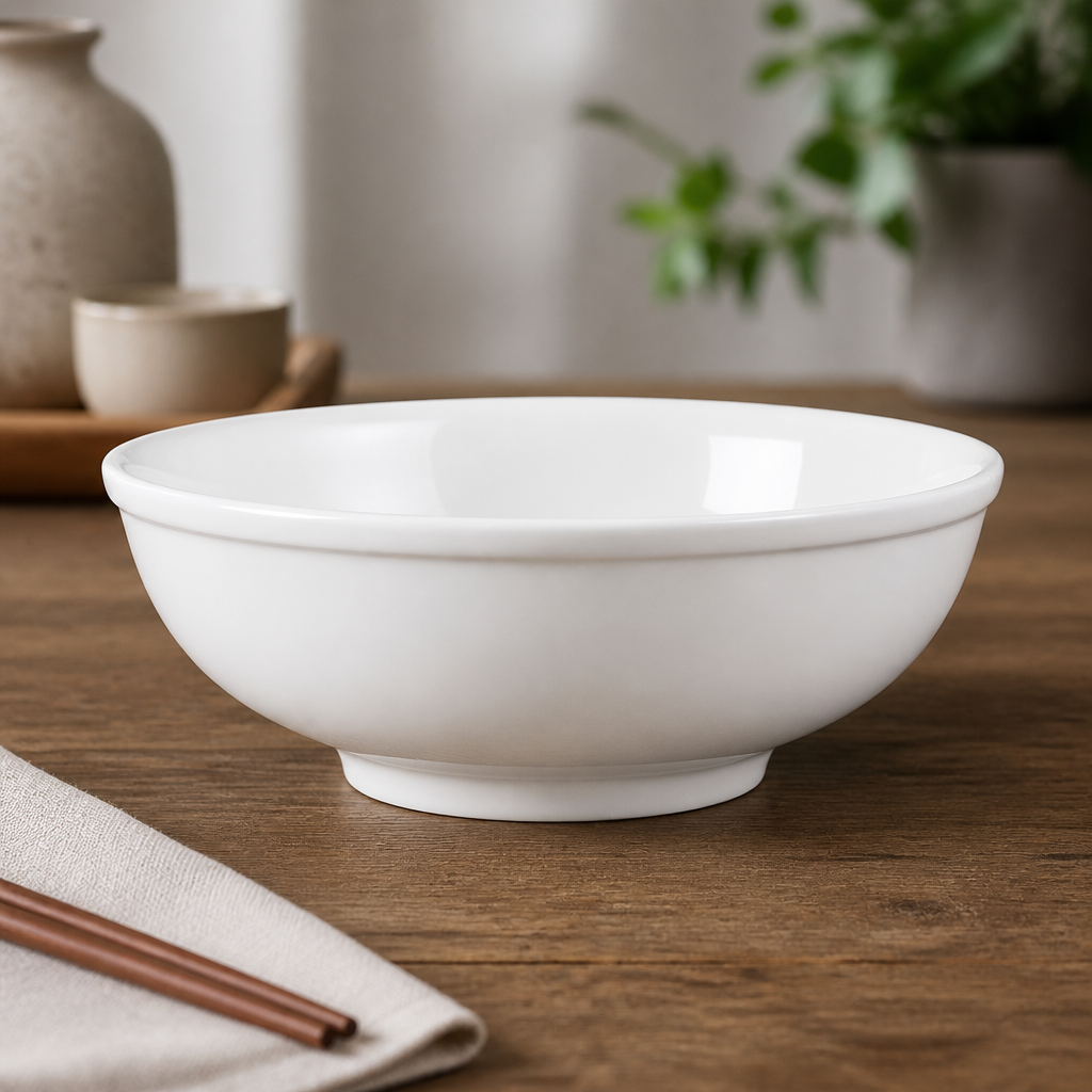 Commercial Porcelain Noodle Bowls 190mm - 6 Pack