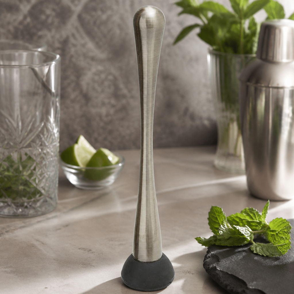 Commercial Antique Brass Muddler 230mm Cocktail Utensil
