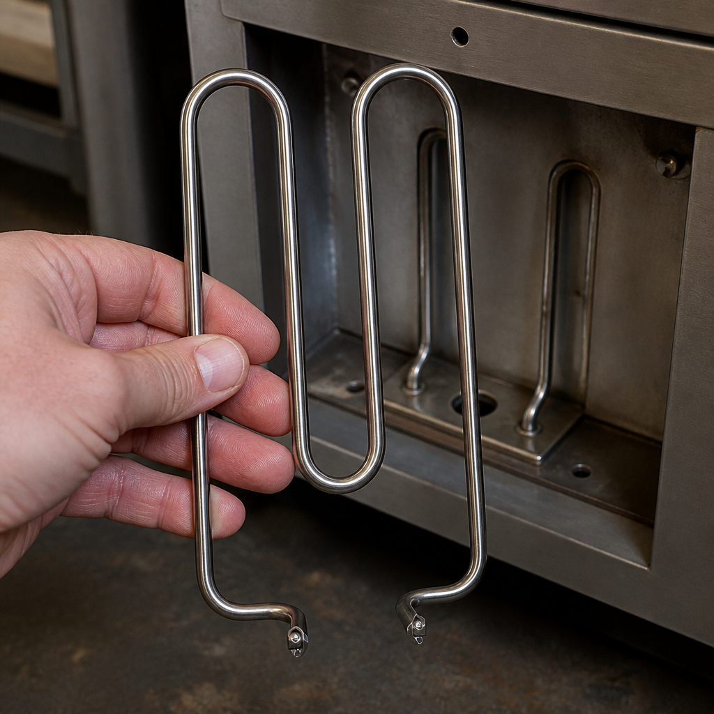 Commercial griddle replacement heating element 340mm stainless steel