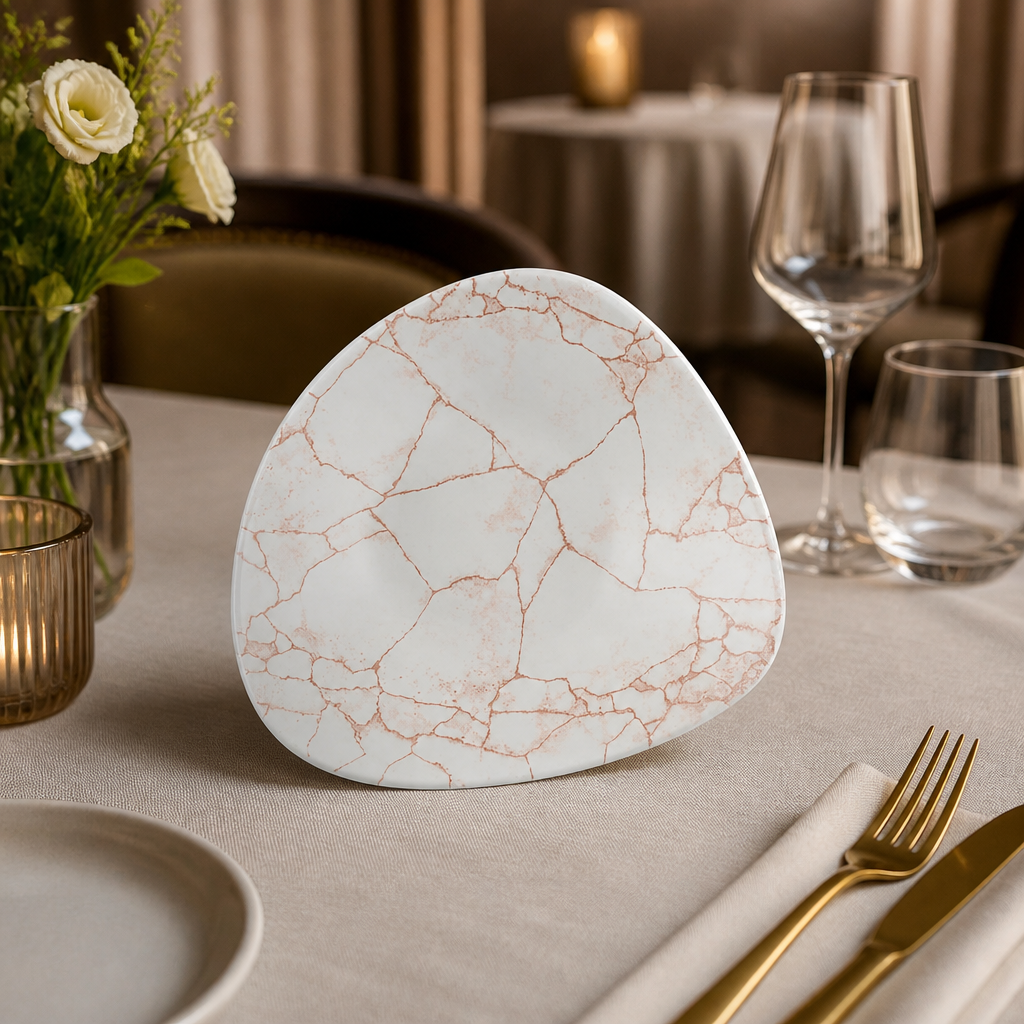 Commercial Kintsugi Bowls Coral 228mm - 12 Pack