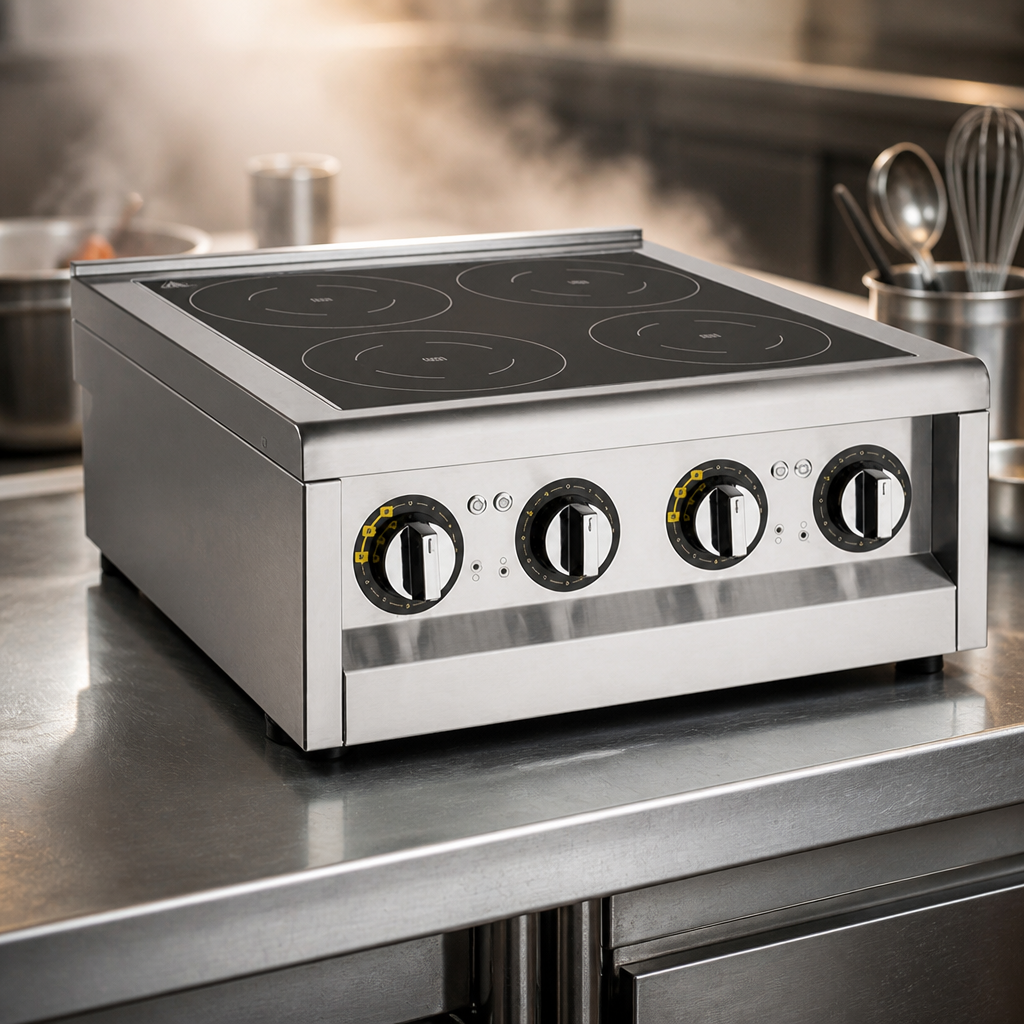 Commercial 4 Zone Induction Hob countertop appliance