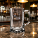 Commercial Beer Mugs 680ml Clear Glass Tankards 6 Pack