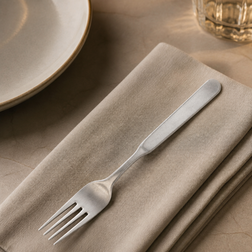 Commercial stonewashed table forks 12 pack 195mm stainless steel