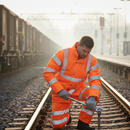 Professional High Visibility Rail Track Jacket - Waterproof, Breathable, and Lightweight with Detachable Hood