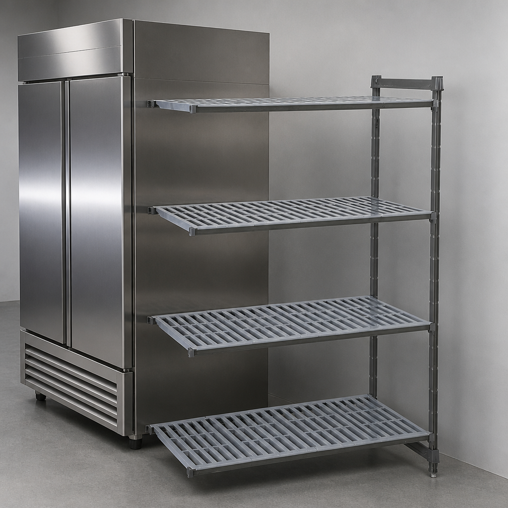 Commercial Cold Room Racking Add-On Unit 4 Tier 1830x1023mm