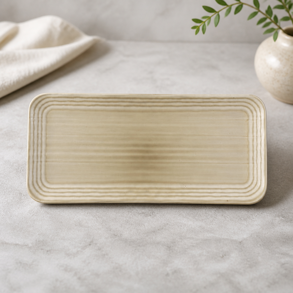 Commercial Coupe Rectangular Platter 338x155mm - 6 Pack