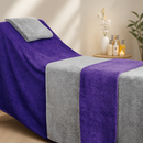 Commercial Massage Couch Cover 350gsm Purple Cotton Towel