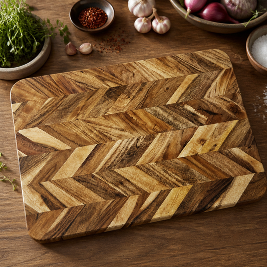 Large Acacia Wood Chopping Board 560x405mm Commercial Use