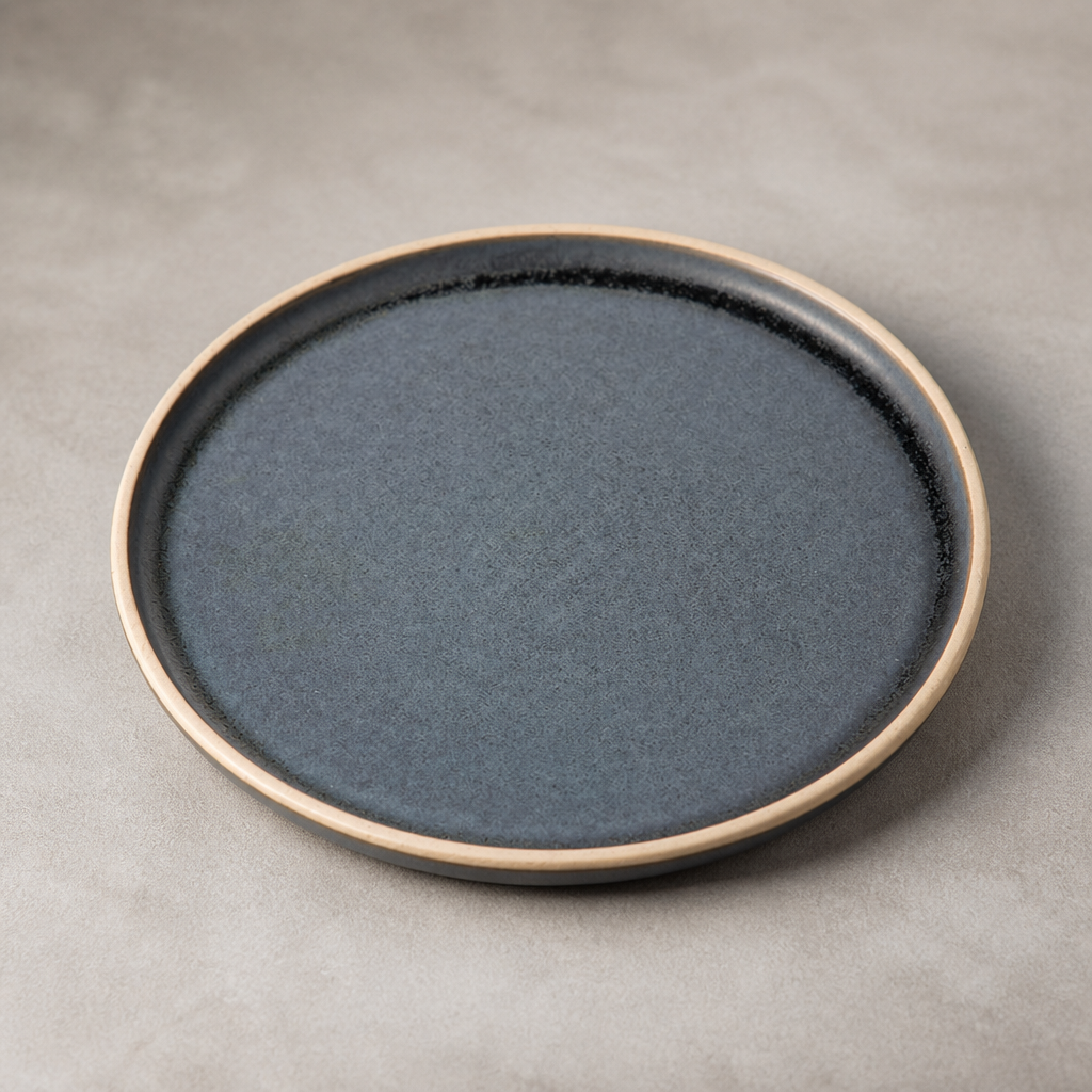 Commercial Canvas Flat Plates Blue Granite 250mm 6 Pack