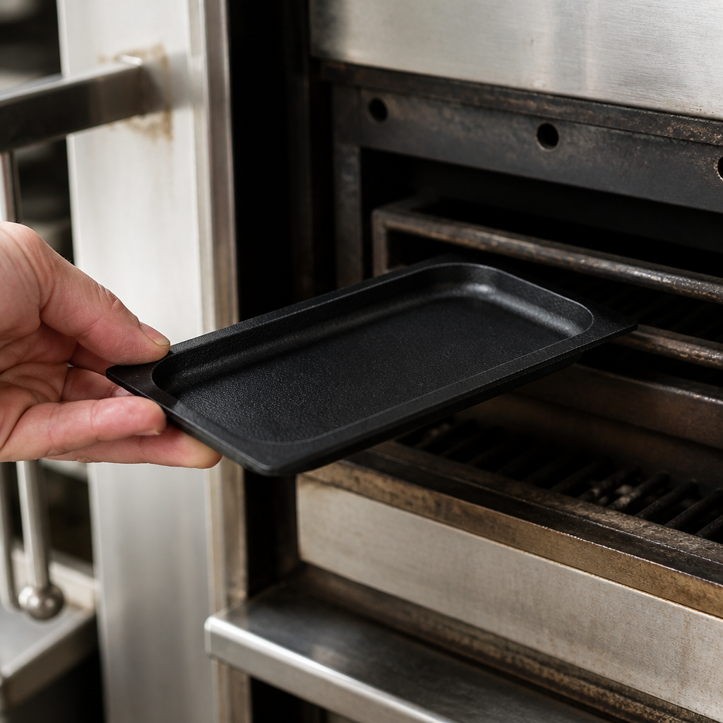 Commercial Charcoal Oven Pan 20mm for 1/3 GN Size