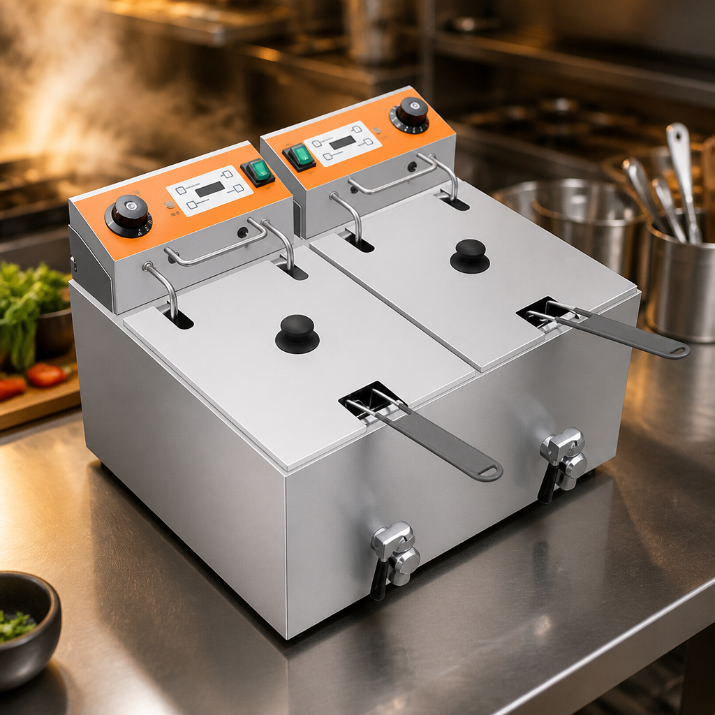 Commercial Countertop Electric Fryer 16Ltr 3kW Capacity
