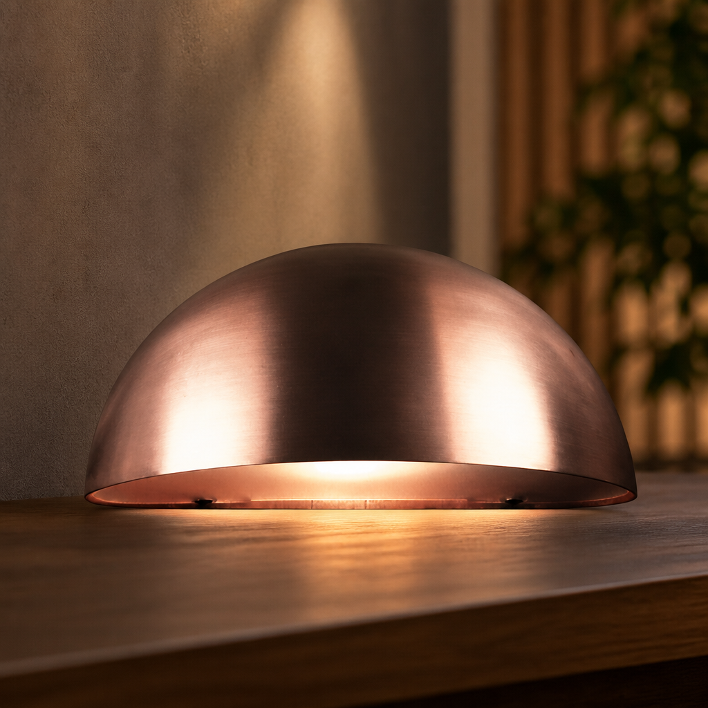 Commercial Outdoor Wall Light Copper 200mm Weather Resistant