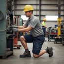 Premium Heavy Duty Work Shorts in Navy - Comfortable Polycotton Twill with Triple Stitched Reinforced Seams for Durability