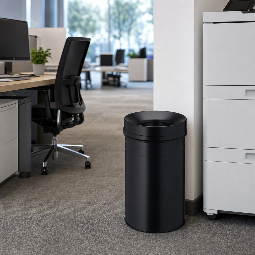 15 Litre Fire Resistant Metal Waste Bin