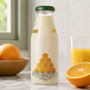 250ml Commercial Fresh Orange Juice Glass Bottles 12 Pack