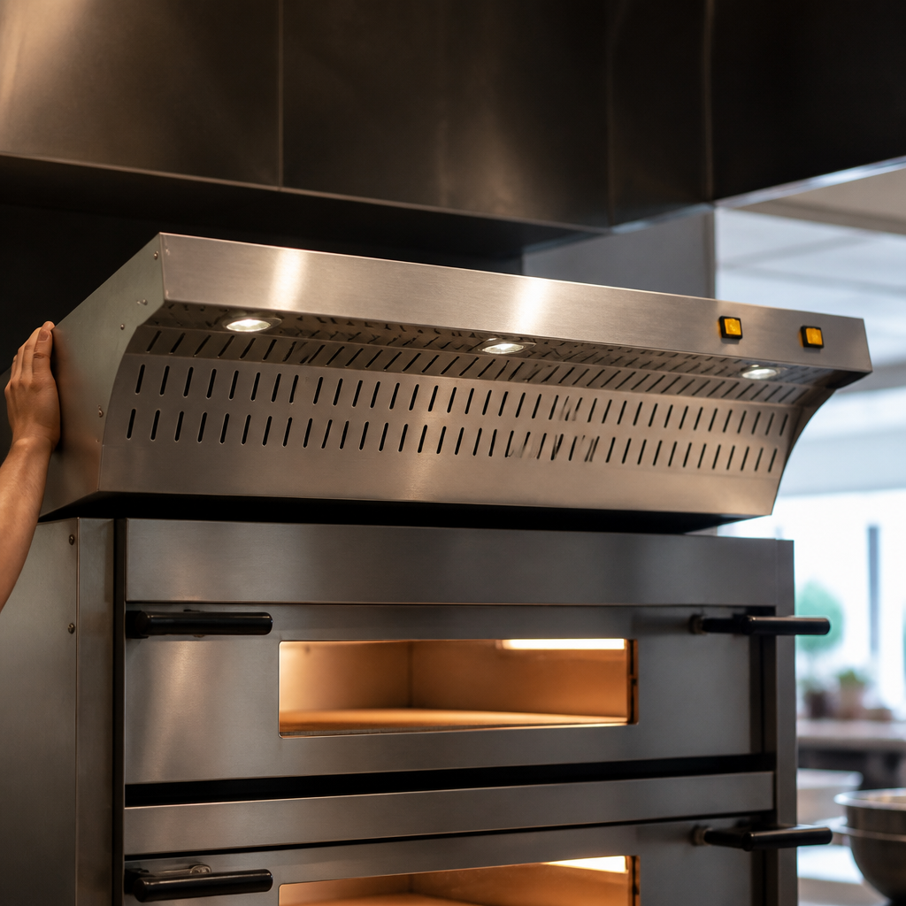 Commercial Pizza Oven Hood for 105x70 ovens