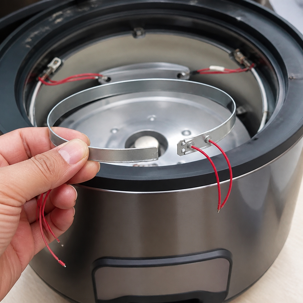 Commercial Rice Cooker Bottom Heating Ring 330mm Aluminium Red