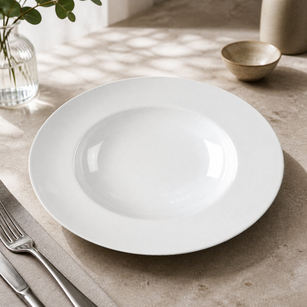 Commercial Bone China Pasta Plates 305mm - 6 Pack