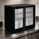 Commercial Back Bar Cooler 198Ltr Sliding Doors Beer Fridge