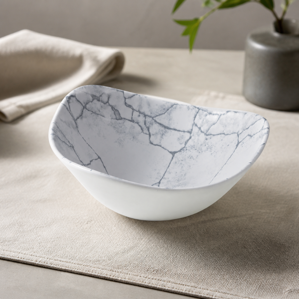 Commercial Kintsugi Pearl Grey Bowls 178mm - 12 Pack