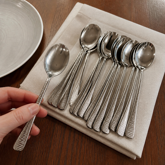 12 pack of bamboo soup spoons for catering use