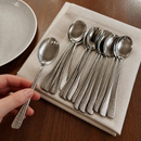 Commercial Bamboo Soup Spoons 12 Pack for Catering Use
