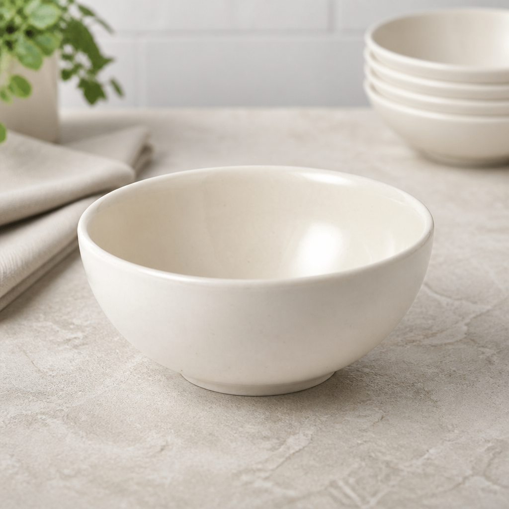 Commercial Noodle Bowls 26oz Super Vitrified Porcelain 6 Pack