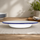 Commercial Enamel Soup Plates 245mm - 6 Pack, 490ml Capacity