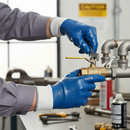 Professional Nitrile Fully Coated Gloves with Lightweight Polyester Liner for High Dexterity and Abrasion Resistance